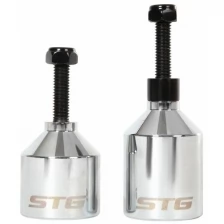 Пеги STG для трюкового самоката с осью, диаметр 36 мм алюминиевые серебристые, 2 штуки Х99084