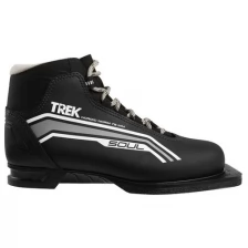 Ботинки лыжные Trek Soul NN75 ИК, черный, лого серый размер 36