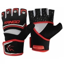 Перчатки спортивные Kango KMA-249 Black Red/White S