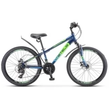 STELS Велосипед 24" Stels Navigator-400 MD, F010, цвет синий/салатовый/голубой, размер 12"